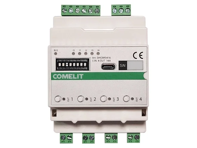 Comelit Comelit SHIOM5416 MODULO SIMPLEHOME 5 IN/4 OUT 16A - DIN