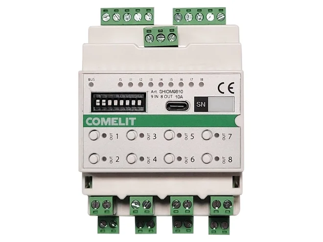 Comelit Comelit SHIOM9810 MODULO SIMPLEHOME 9 IN/8 OUT 10A - DIN