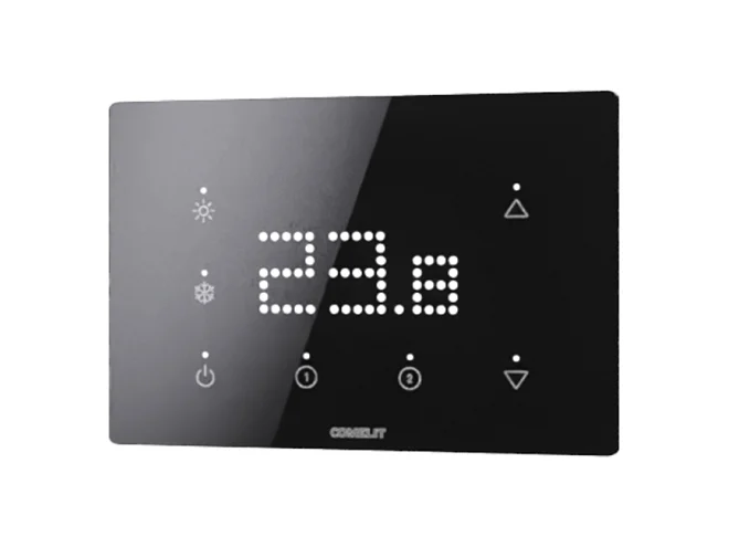 Comelit Comelit SR591621 CUBIK-TL+CO2 KNX ORIZZONTALE - BASIC - NERO