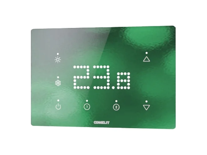 Comelit Comelit SR592621 CUBIK-TL+CO2 KNX ORIZZONTALE - DESIGN - NERO