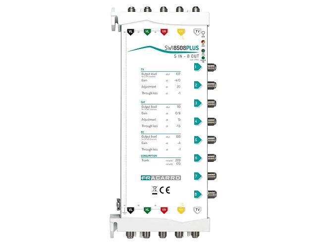 Fracarro Fracarro SWI8508PLUS 271055 SWI8508PLUS MSW XS5+ 5IN 8OUT