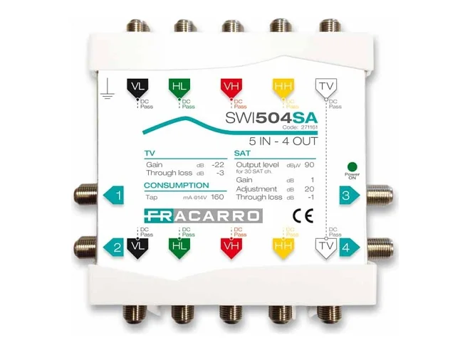Fracarro Fracarro SWI504SA 271161 SWI504SA MSW CASC 5IN 4OUT SAT AD