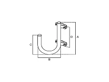 Fracarro Fracarro SUPCURVO180G 287267 SUPCURVO180G Support curvo 180gradi