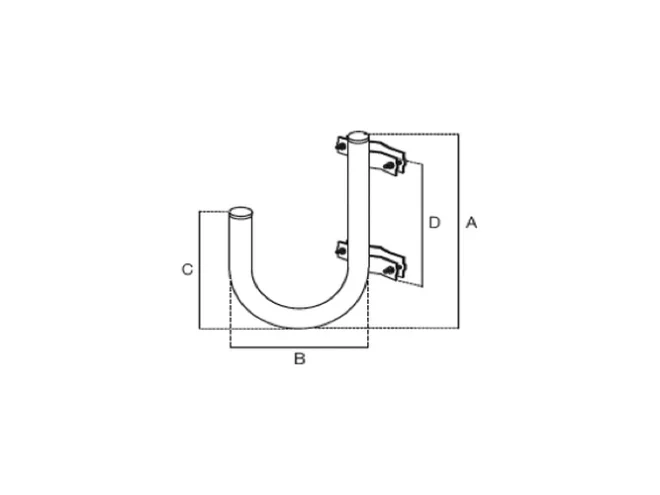 Fracarro Fracarro SUPCURVO180G 287267 SUPCURVO180G Support curvo 180gradi