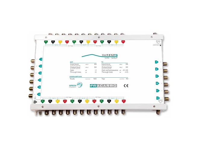 Fracarro Fracarro SWI1312TS 287366 SWI1312TS MSW CAS 13IN 12OU TV A/P