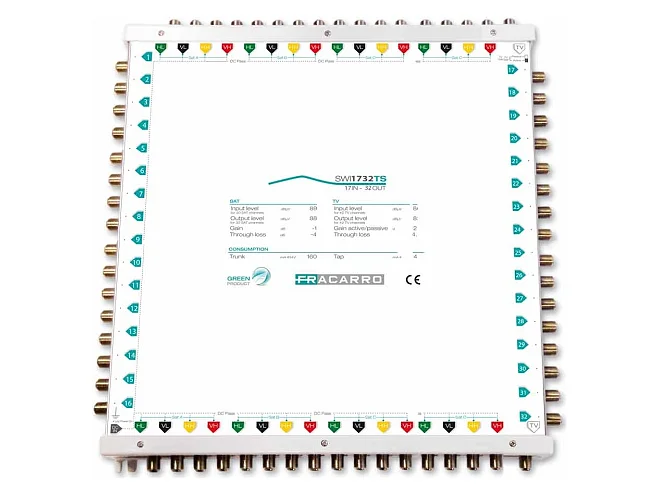 Fracarro Fracarro SWI1732TS 287372 SWI1732TS MSW CAS 17IN 32OU TV A/P