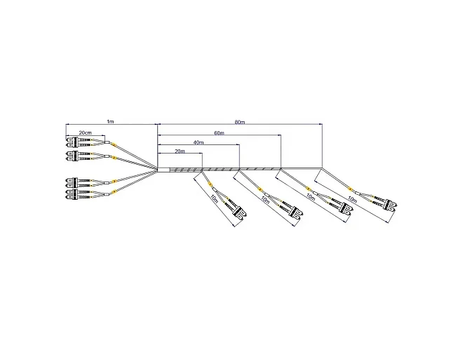 Fracarro Fracarro OPC8I90C-SA-DP 287702 OPC8I90C-SA-DP CAVO 8 FO 90M IN ST DUP