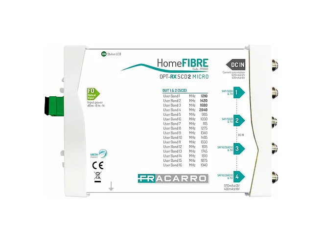 Fracarro Fracarro OPT RX SCD MICRO 270660 OPTRX SCD MICRO RX Ottico Indoor SCD2
