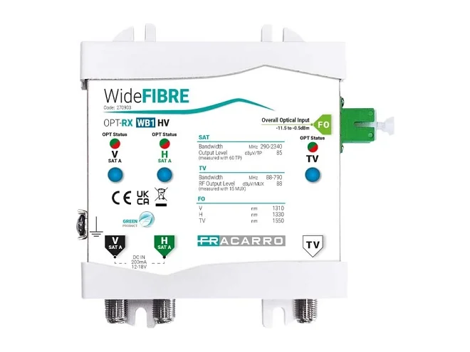 Fracarro Fracarro OPT-RX WB1 HV 270903 OPT-RX WB1 HV RX OTTICO WIDE (1SAT+TV)