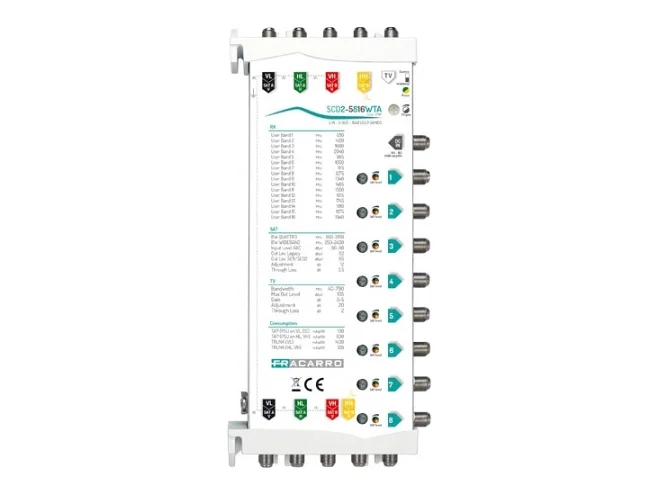 Fracarro Fracarro SCD2-5816WTA 271181 SCD2-5816WTA MSW SCD2 5IN WB 8OUT FVM