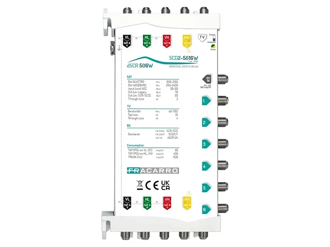 Fracarro Fracarro SCD2-5616W 271183 SCD2-5616W MSW SCD2 5IN WB 6OUT FVM