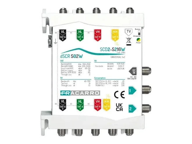 Fracarro Fracarro SCD2-5216W 271184 SCD2-5216W MSW SCD2 5IN WB 2OUT FVM