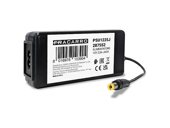 Fracarro Fracarro PSU1225J 287552 PSU1225J ALIMENTAT.12V 2,5A JACK