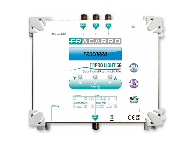 Fracarro Fracarro FRPRO LIGHT 5G 287629 FRPRO LIGHT 5G Centr. TV Progr. 3in 108
