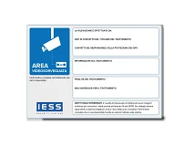 IESS IESS AREATVCC5 Kit di 5 cartelli AREATVCC