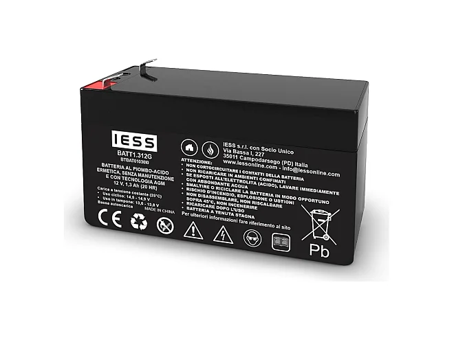 IESS IESS BATT1.312G Batteria AGM 1.3Ah-12V