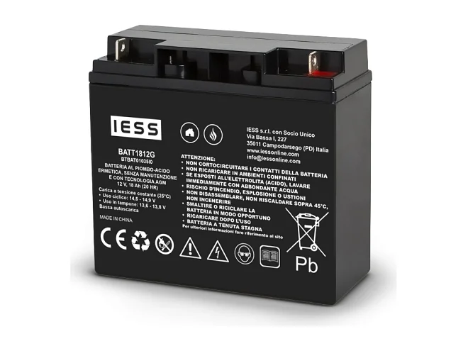 IESS IESS BATT1812G Batteria AGM 18Ah-12V