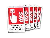IESS IESS CAPR5 Kit 5 cartelli segnalaz. pulsante incendio