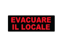 IESS IESS SOL50T2 Targa x SOL50 scritta Evacuare il locale
