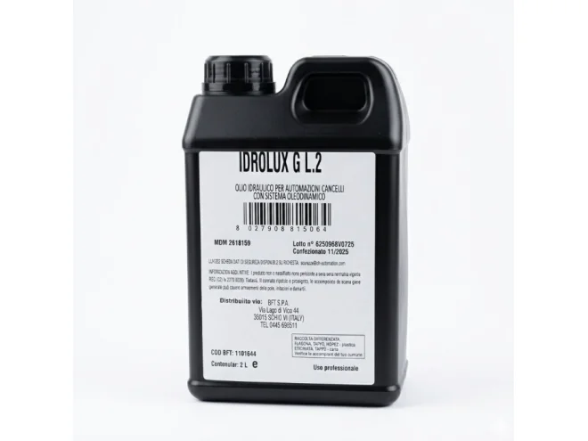 BFT BFT 2618159 I101151 Olio Idraulico Dielettrico IDROLUX 2 Lt Specifico Per Motori Elettrici Per Cancelli