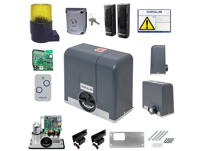 GENIUS FAAC GENIUS BLIZZARD 104001 868 Kit Automazione Cancello Scorrevole 500kg 230v