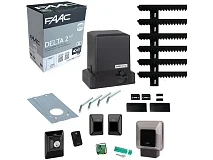 FAAC FAAC 740 DELTA 2 1056303445 KIT 500kg 6mt Cremagliera Automazione Cancello Scorrevole