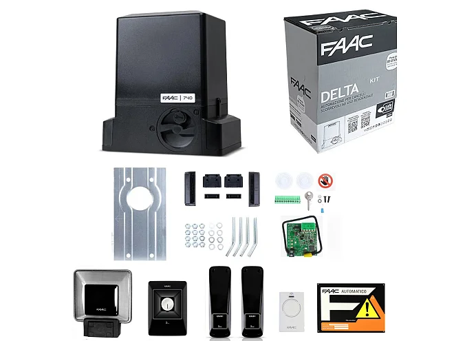 FAAC FAAC 740 DELTA 2 KIT 1056303445 Automazione Cancello Anta Scorrevole 500kg 230v