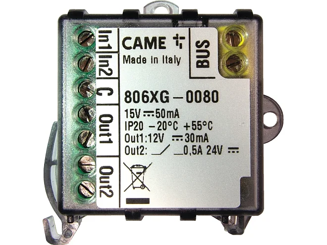 CAME CAME 806XG-0080 Modulo Bus 2 Ingressi e 2 Uscite